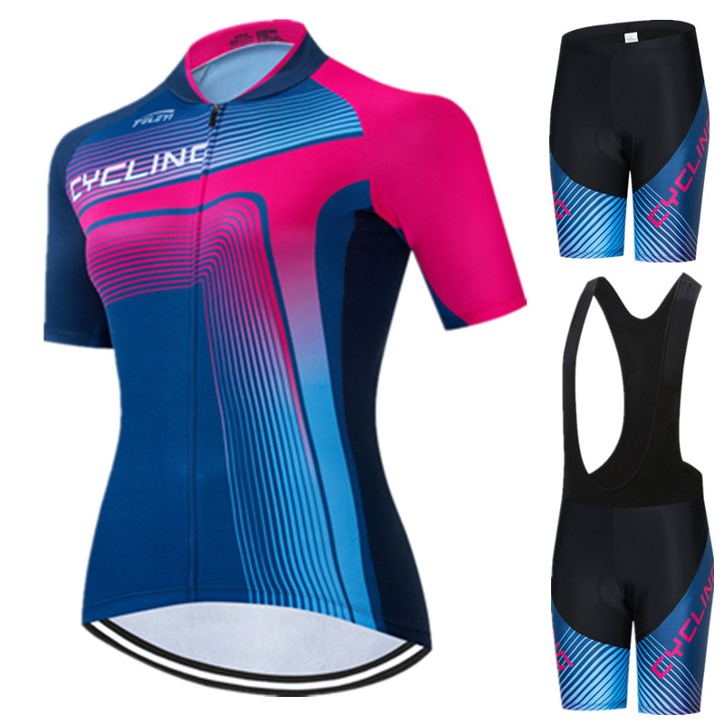 Mountain Biking Outfits Women - Pro Damen Radtrikot Set Sommer Fahrrad