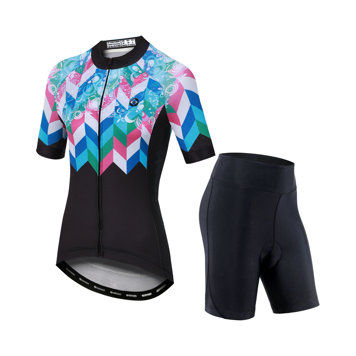 Mountain Biking Outfits Women - NEUES Radtrikot-Set, atmungsaktiver Stoff, Jersey-Outfit, Damen-Mountainbike-Kurzarm-Set,