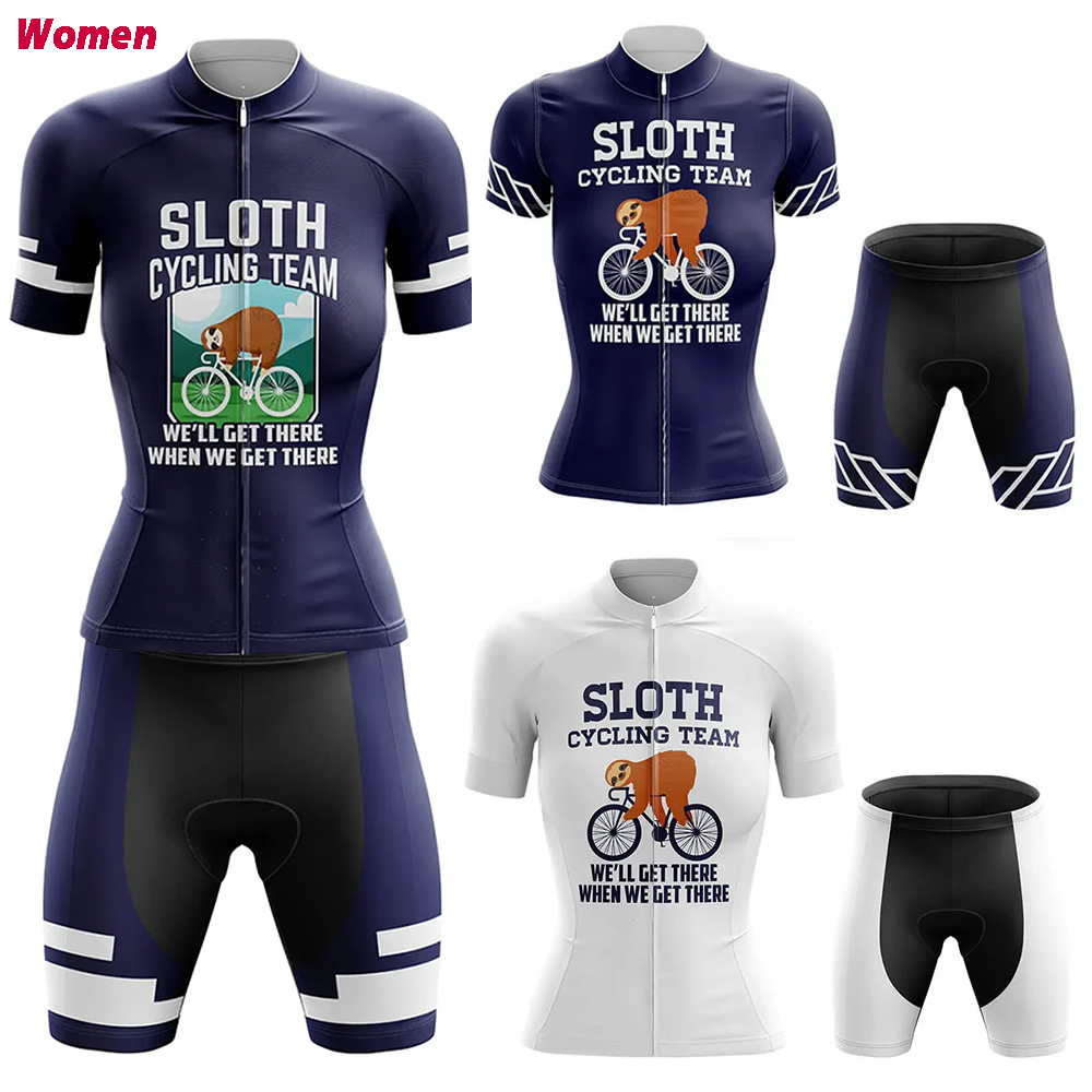 Mountain Biking Outfits Women - Faultier Radfahren Polyester Radfahren Kleidung Uniform