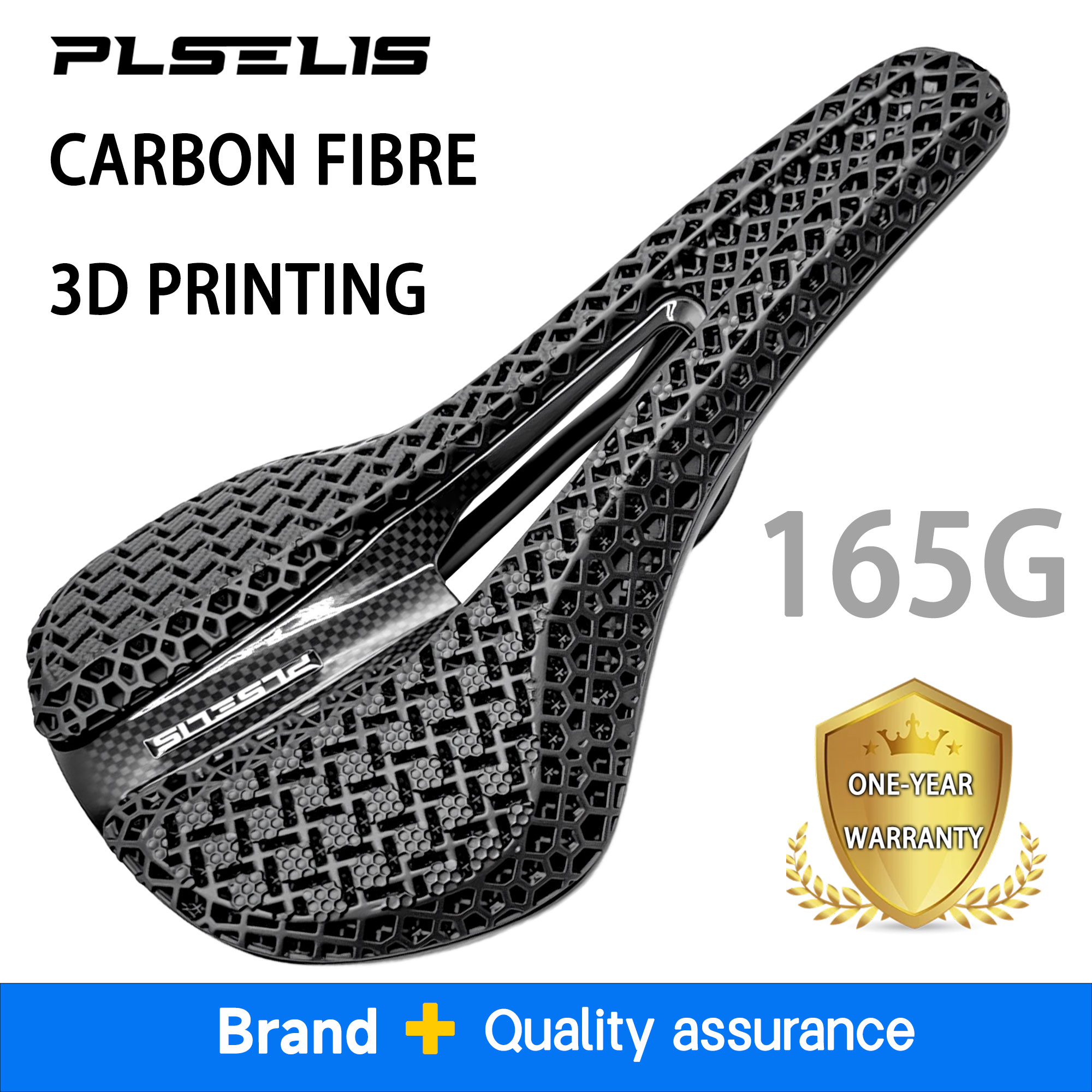 Mtb Saddle Lightweight - Plselis Vollcarbon-Fahrradsattel, leicht, 165 g, Stoßdämpfung,