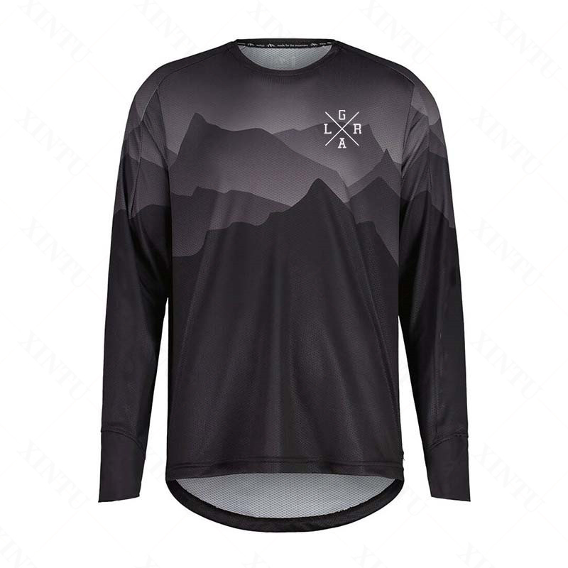 Mountain Biking Shirts - Herren Motorrad-Langarmtrikot MTB BMX Mountainbike T-Shirt
