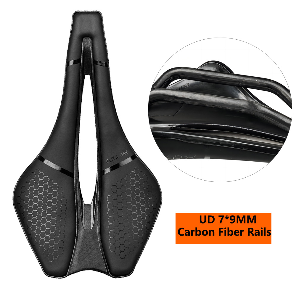 Mtb Saddle Lightweight - Ultraleichter, hohler, bequemer Fahrradsattel, 143 Carbon-Schienen,