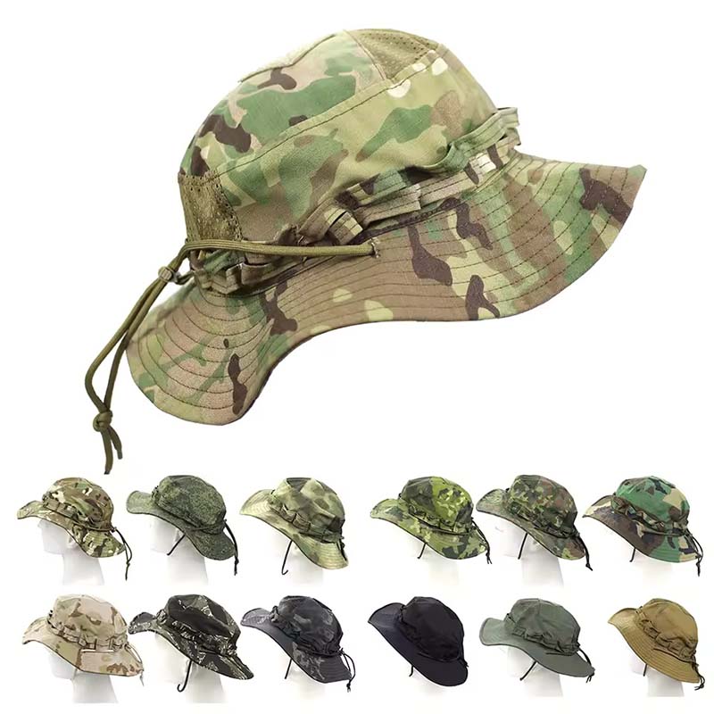 Mountain Biking Hat - Tarnfarbene Taktische Boonie-Hüte Camping Klettern Bucket