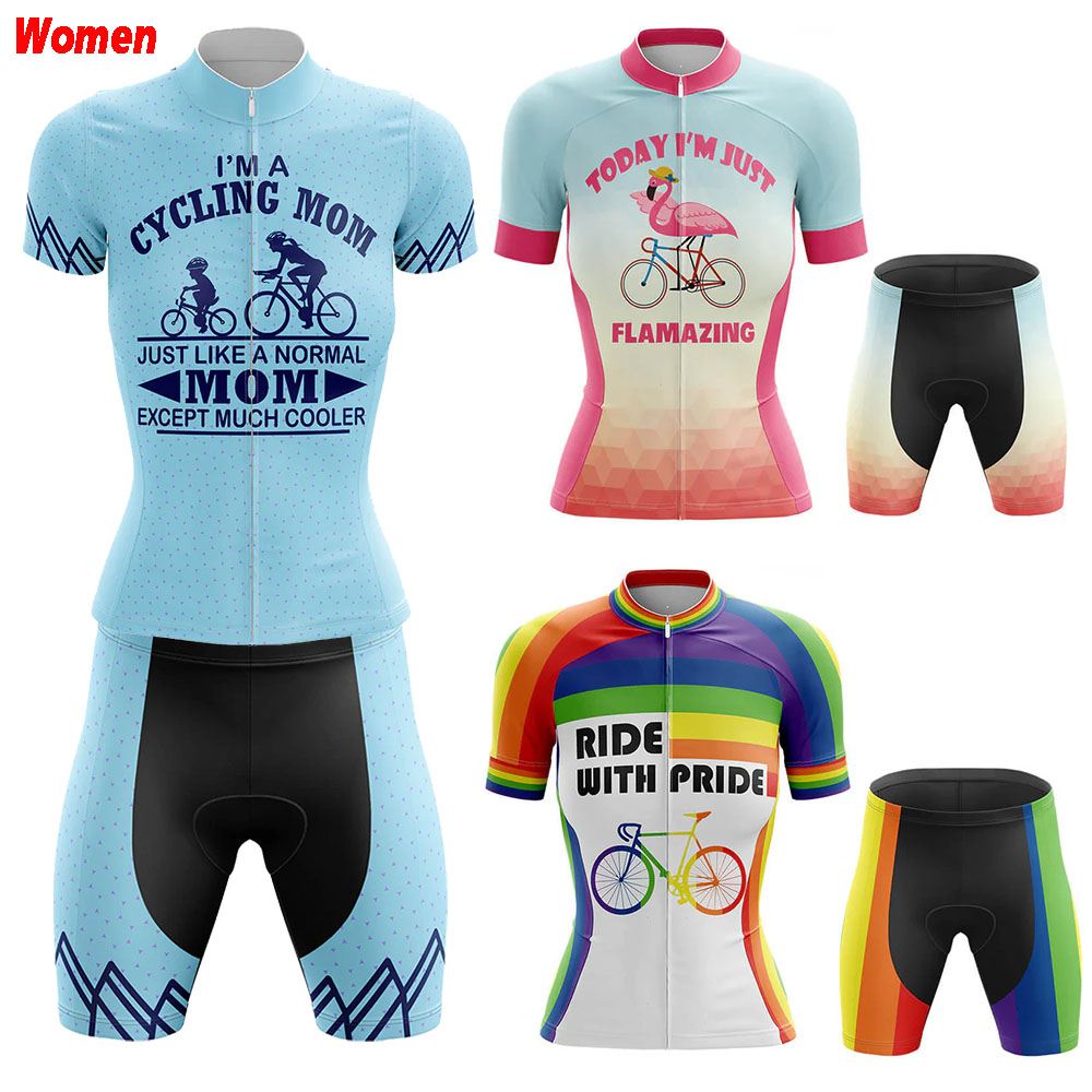 Mountain Biking Outfits Women - Ride With Pride Polyester Fahrradbekleidung Uniform