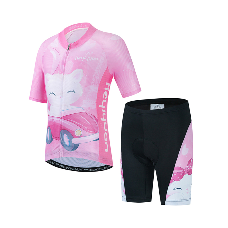 Mountain Biking Shirts - KEYIYUAN Kinder Rennrad Radfahren Jersey Set