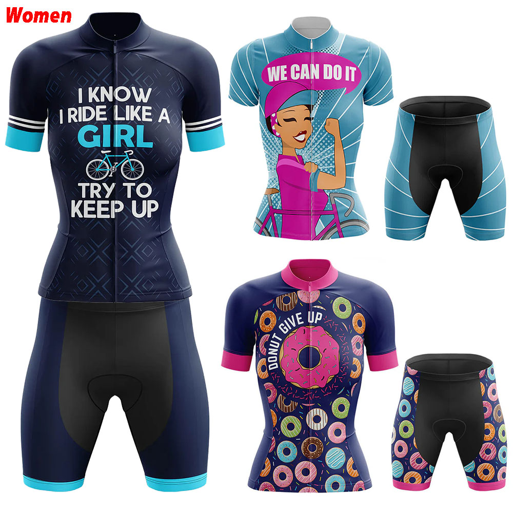 Mountain Biking Outfits Women - Like A Girl Polyester Fahrradbekleidung Uniform