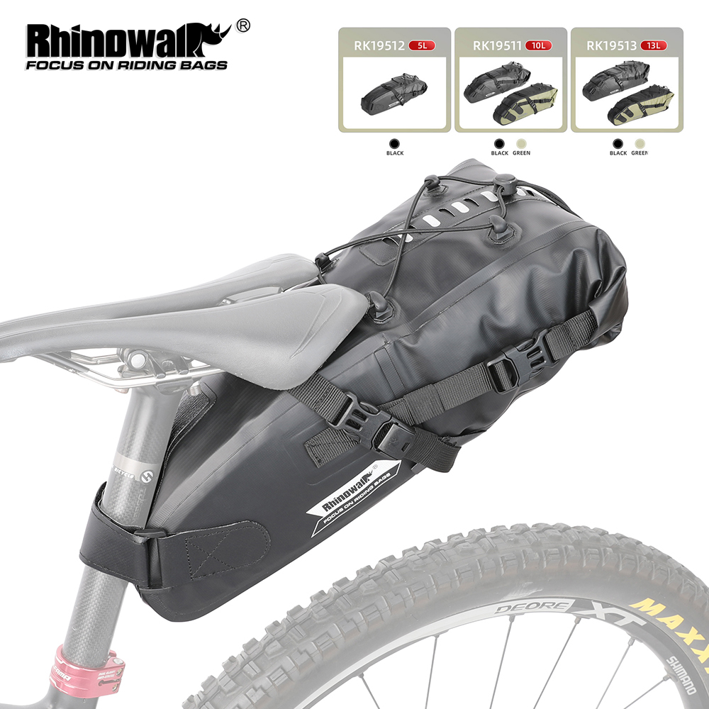 Mountain Biking Bag - Rhinowalk Fahrrad-Satteltasche, 5 l–13 l, wasserdicht,