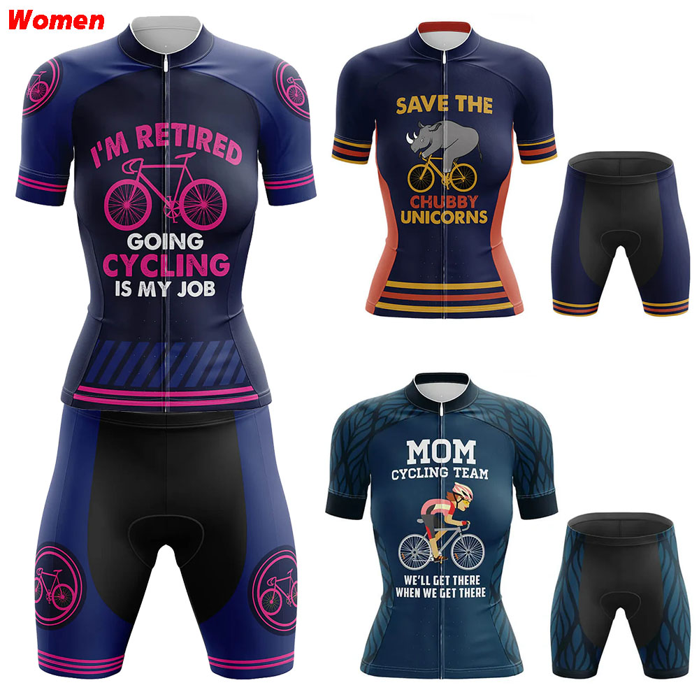 Mountain Biking Outfits Women - Radfahren ist mein Job Polyester Fahrradbekleidung