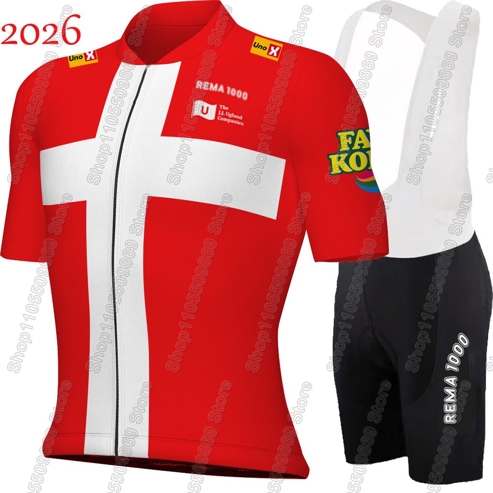 Mountain Biking Trousers - Dänemark 2026 Uno X Team Radsport-Trikot-Set
