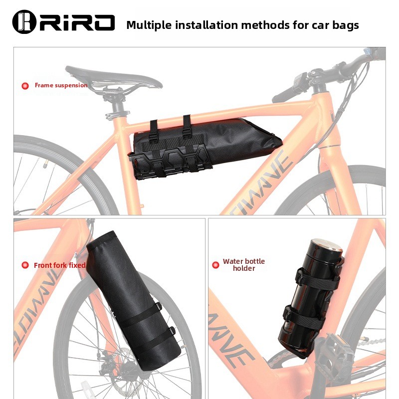 Mountain Biking Bag - RIRO Fahrradtasche Multifunktionale Rahmen-Vordergabel Wasserdichte Tasche