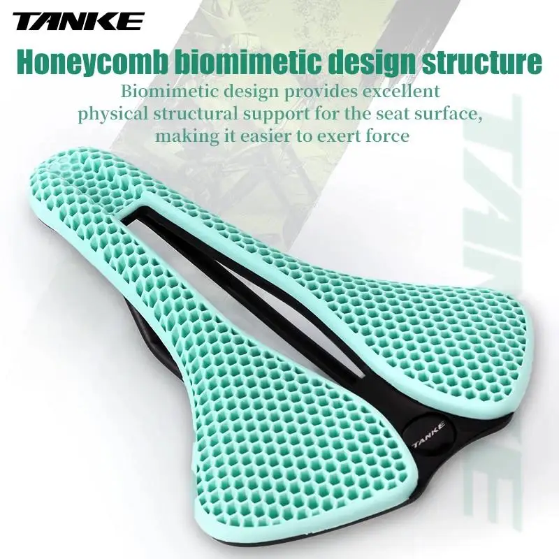 Mtb Saddle Lightweight - TANKE MTB Rennrad-Sattel mit Wabenstruktur, atmungsaktiv,