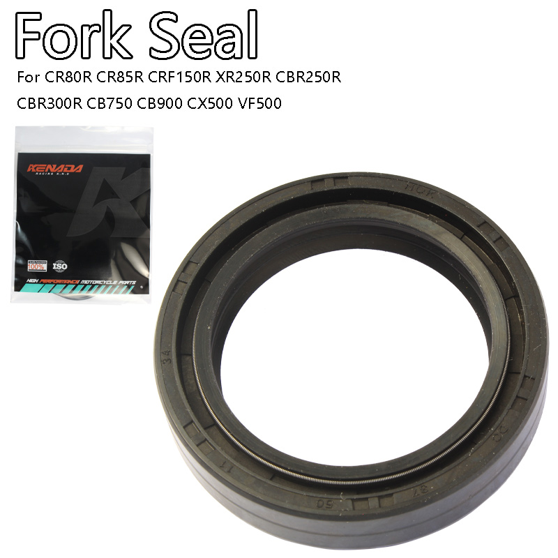 Fork Oil Seal - Vorderradgabel-Öldichtung, Staubschutzdichtung, Stoßdämpferdichtung 37x50x11 für Motorrad