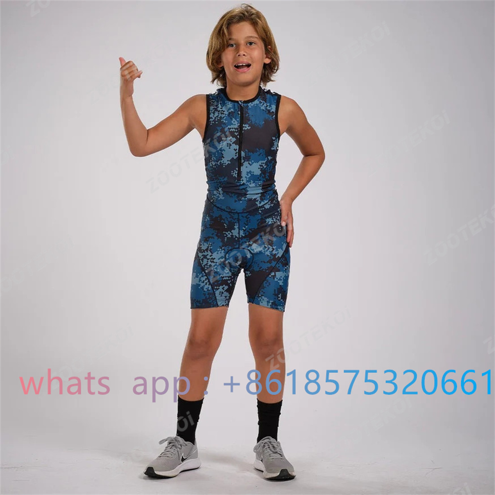 Mountain Biking Trousers - Zootekoi Jungen Mädchen Universal Triathlon Ärmellose