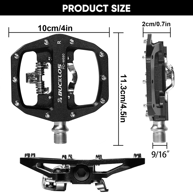 BUCKLOS MTB-Pedale für Fahrräd – Pedal Platform Flat Bewertung und Preis