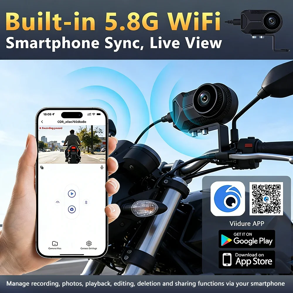 Neue 2K QHD WIFI IP66 Wasserdi – Mountain Biking Images Bewertung und Preis