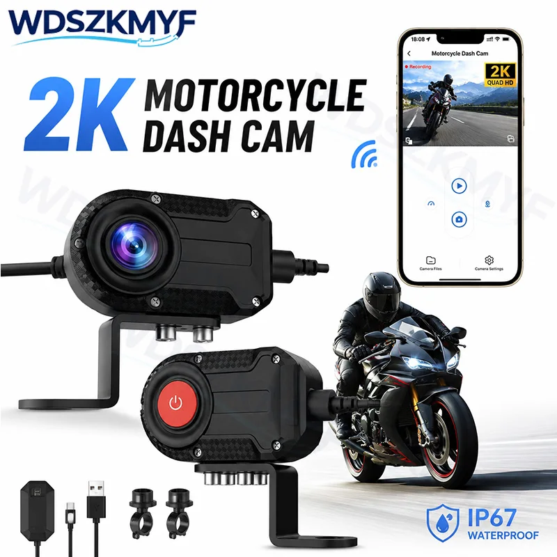 Neuer WiFi 2K HD Motorrad-DVR  – Mountain Biking Images Bewertung und Preis