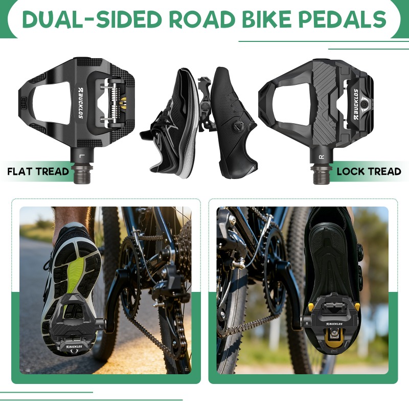 BUCKLOS PD-R685 Rennradpedale  – Pedal Platform Flat Bewertung und Preis
