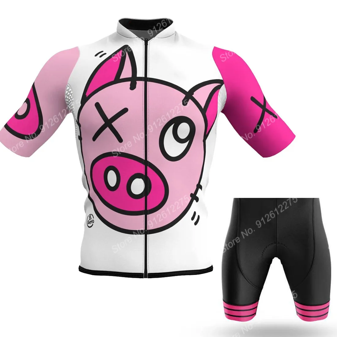 Set Cartoon Comic Schwein 2023 – Mountain Biking Shirts Bewertung und Preis
