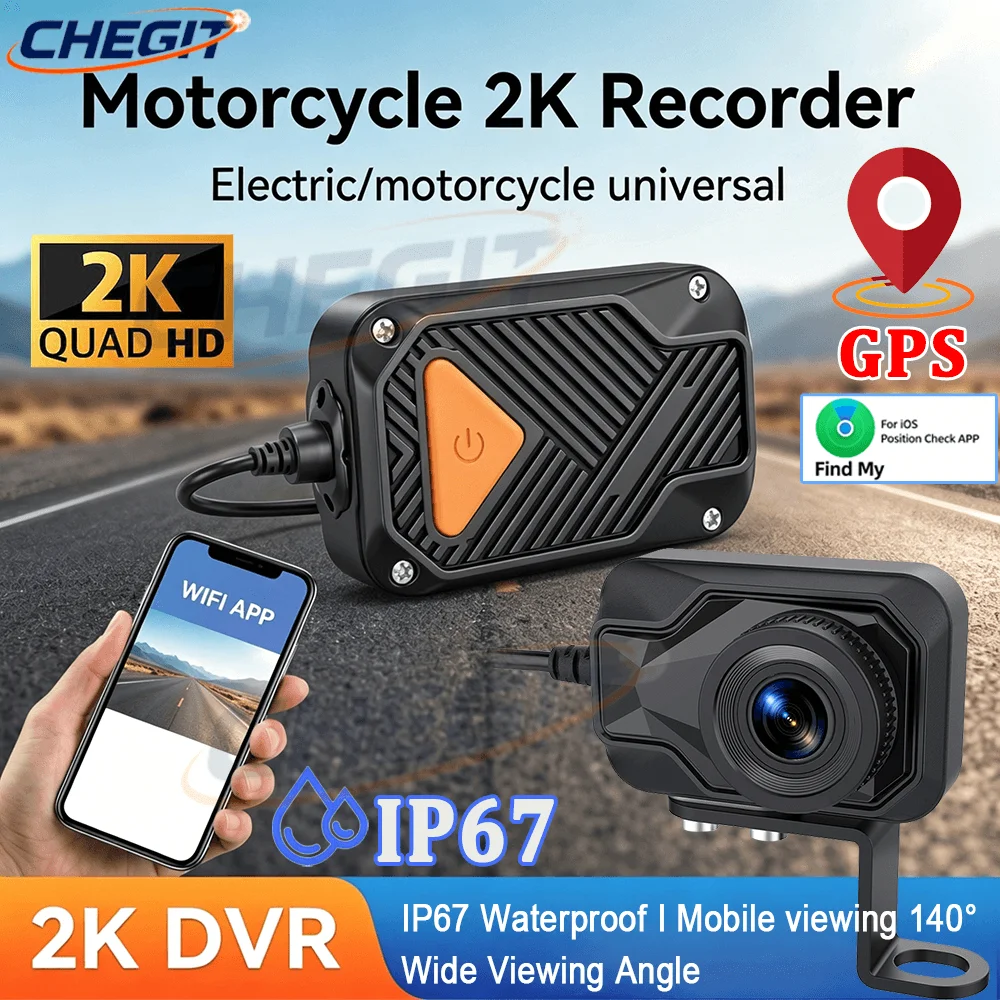 Motorrad-DVR 2K HD WiFi & APP  – Mountain Biking Images Bewertung und Preis