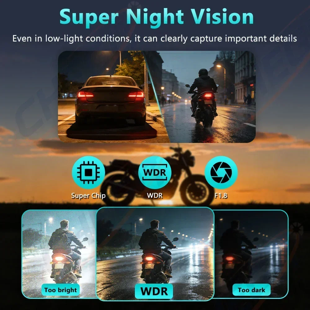 IP66 Neue 2K HD Motorrad-Fahrt – Mountain Biking Images Bewertung und Preis
